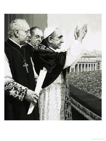 Pope Waving