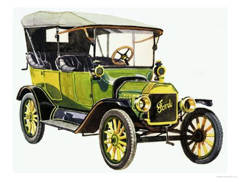 Ford Model T Giclee Print Ford Model T Giclee Print