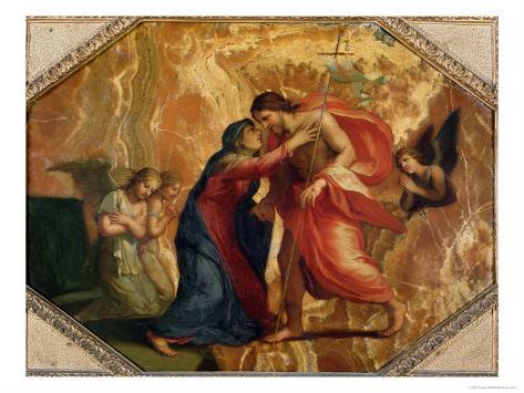 Jesus Christ Receiving the Virgin in Heaven Giclee Print
