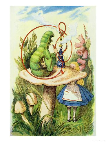alice meets the caterpillar illustration from alice in alice meets the caterpillar illustration from alice in