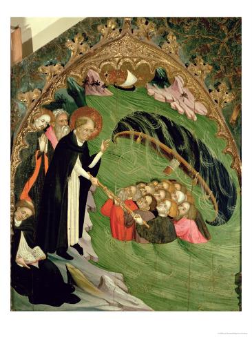 St. Dominic Rescuing Shipwrecked Fishermen from Drowning, Altarpiece of St. Claire, 1415 Giclee Print