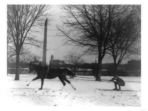 man-skiing-behind-a-horse-photograph-was