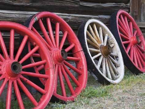 images of Wagon Wheels In Hell Roarin Gulch World Mining Museum
