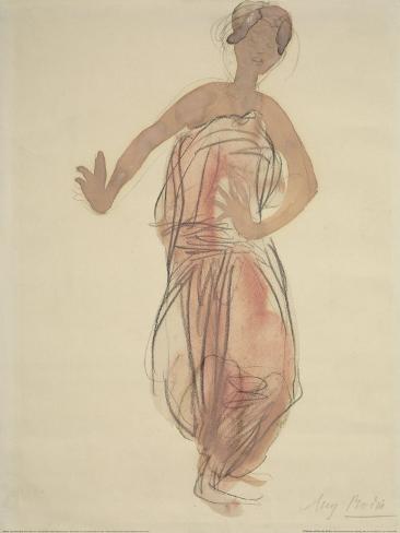 Auguste Rodin Paintings on Cambodian Dancer  C 1906 Posters By Auguste Rodin At Allposters Com