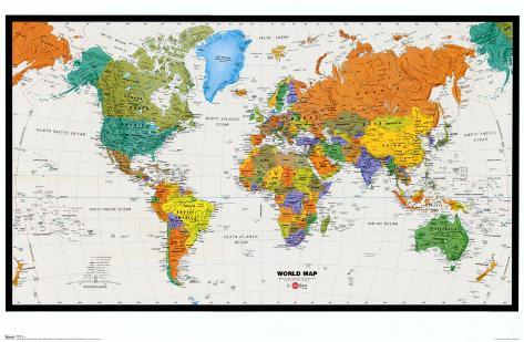 World  Poster on World Map Poster