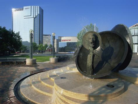 Modern Sculpture and Fountain, Centenary Square, City Centre 