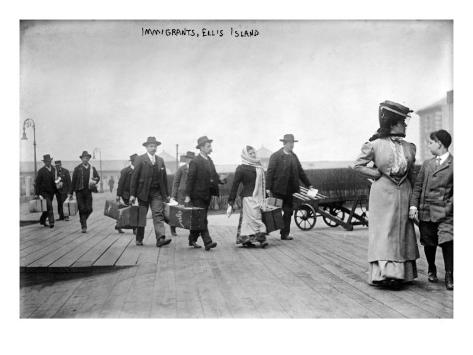 Arriving at Ellis Island,