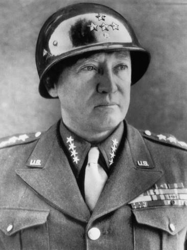 General George S. Patton Jr., U.S. Army General, 1940s Premium Poster