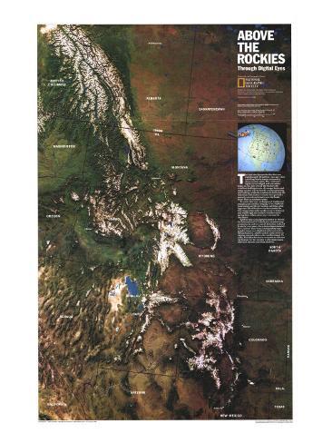 Above the Rockies Poster Map, 1995