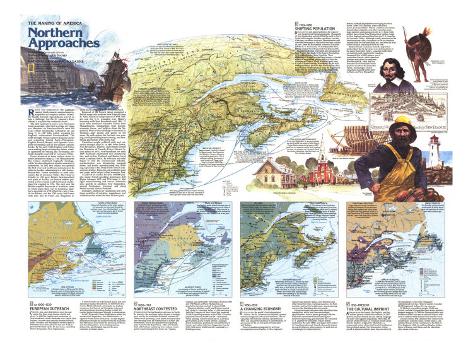 Maine Map Poster, 1985, National Geographic, side 2