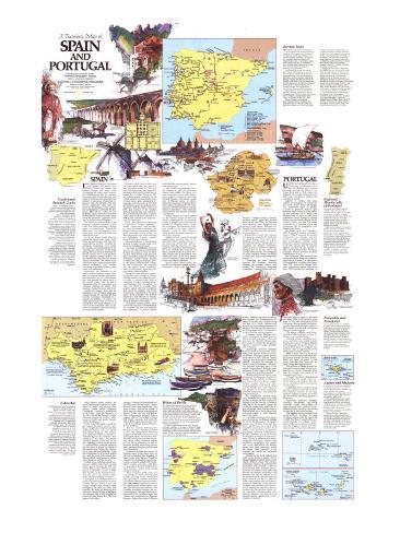 Traveler's Map of Spain, Poster (1984)