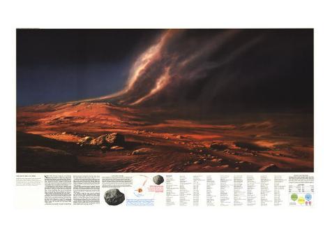 Dusty Face of Mars, 1973, Art Print