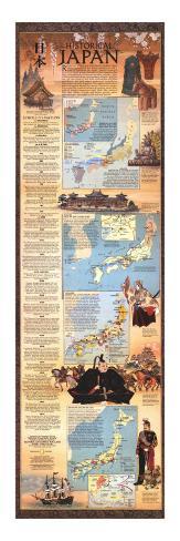 Historical Japan Poster Map, 1984