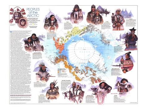 Peoples of the Arctic Poster Map (1983)