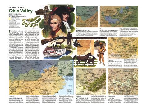Ohio Valley Poster Map, National Geographic, 1985, side 2