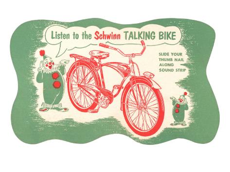 Listen to Schwinn Talking Bike Giclee Print
