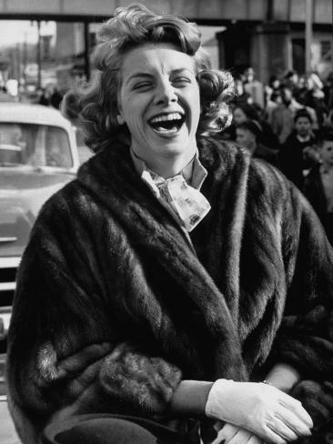 Singer Rosemary Clooney Laughing Premium Photographic Print