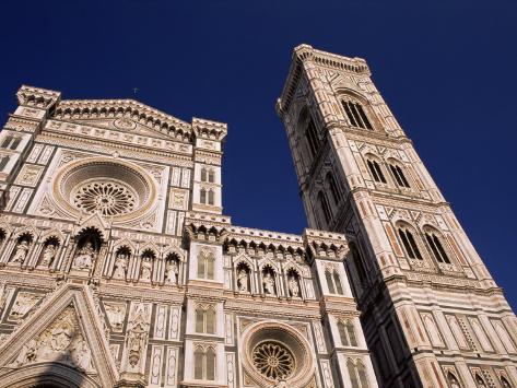 Facade of the Duomo Santa Maria Del Fiore, Florence, UNESCO World Heritage Site, Tuscany, Italy Photographic Print