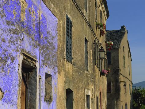 Architectural Close-Up in Penta Di Casinca, Castagniccia Region, Corsica, France, Europe Photographic Print
