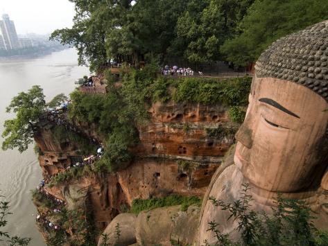 Giant Buddha, UNESCO World Heritage Site, Leshan, Sichuan, China Photographic Print