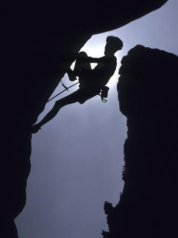 Rock Climbing Silhouette