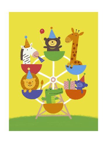 Wood Wall  on Birthday Ferris Wheel Posters At Allposters Com