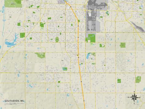 political map of southaven ms premium poster political map of southaven ms premium poster