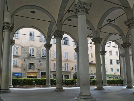 Loggia Del Mercato Nuovo (Loggia Del Porcellino), Florence, UNESCO World Heritage Site, Italy Photographic Print