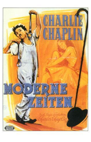 Modern Times, German Movie Poster, 1936 Premium Poster