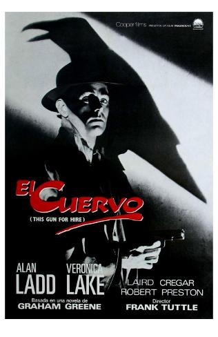 This Gun For Hire, Spanish Movie Poster, 1942 プレミアム