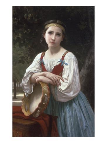 Bohemienne au Tambour de Basque, 1867 Giclee Print