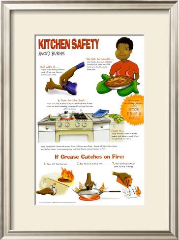 Kitchen Safety -Avoid Burns (Part 2 of 4) Poster at AllPosters.com