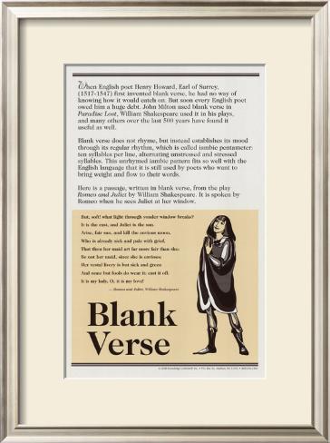 Blank Verse Poetry