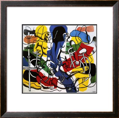 Les Belles Cyclistes, c.1944 Framed Art Print