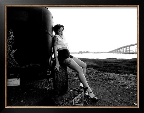 PinUp Girl Rat Rod Framed Giclee Print Don't see what you like