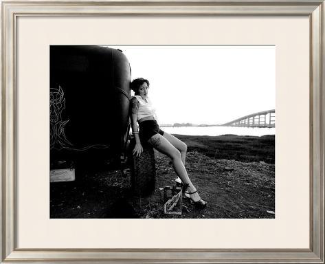 PinUp Girl Rat Rod Framed Giclee Print Don't see what you like