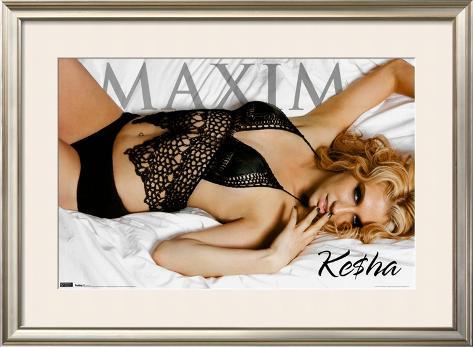 Maxim - Kesha Framed Poster