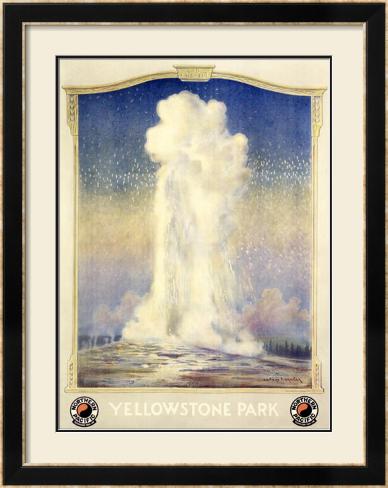 northern pacific railroad yellowstone posters