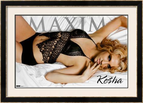 Maxim - Kesha Framed Poster