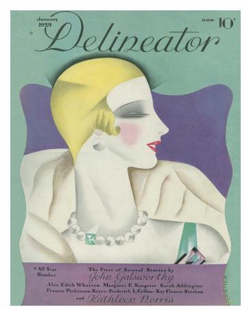 Delineator Cover January 1929 Giclee Print