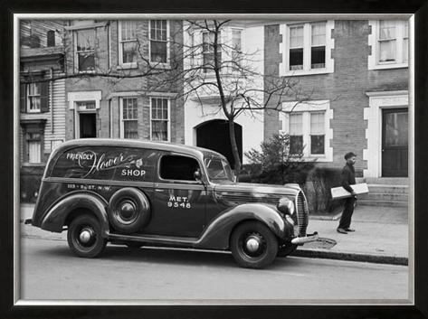 1939 Ford V8 Panel Delivery Truck Framed Giclee Print