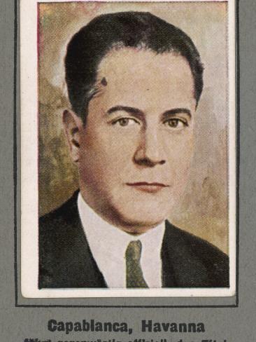 <b>Jose Raul</b> Capablanca Fotodruck - jose-raul-capablanca