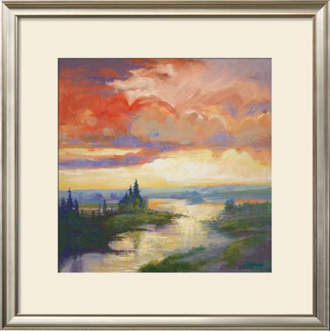 Along McAllister Creek Framed Art Print