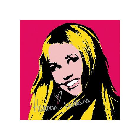 Hannah Montana Secret Pop Star hot pink Giclee Print
