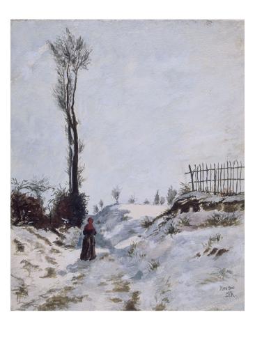 Paysage de neige reproduction procÃ©dÃ© giclÃ©e