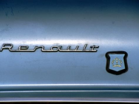 Logo from the Side of a Renault Caravelle 1962 Photographic Print