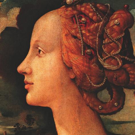 Portrait of Simonetta Vespucci (detail) Kunstdruck
