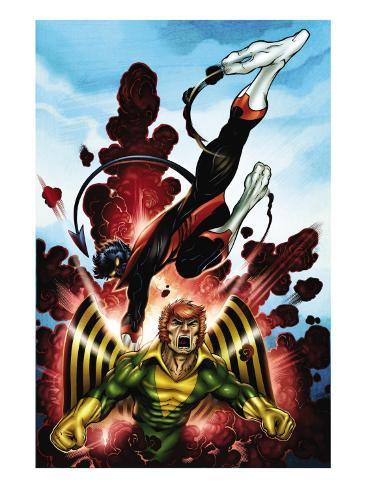 Uncanny XMen First Class 3 Cover Banshee and Nightcrawler Premium Poster