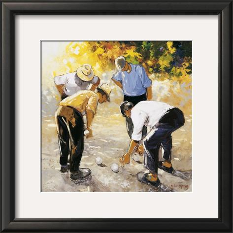 Les boulistes Framed Art Print