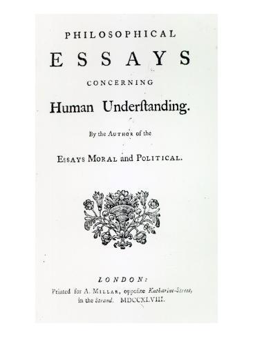 Philosophical essays concerning human understanding hume